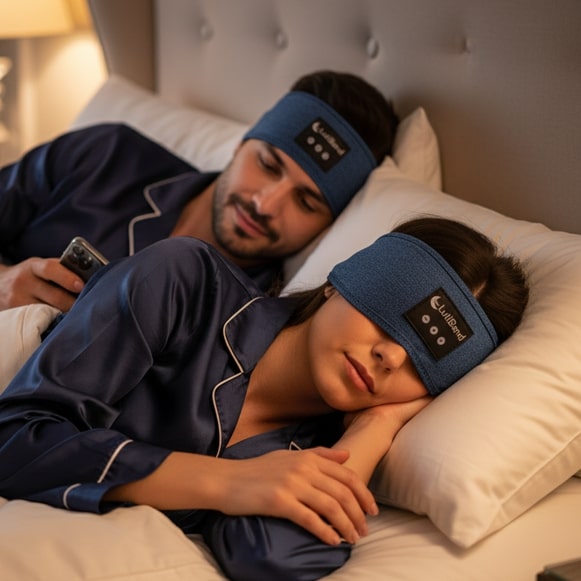 LullBand™ - Bandeau de Sommeil Anti-Bruit Pour Dormir