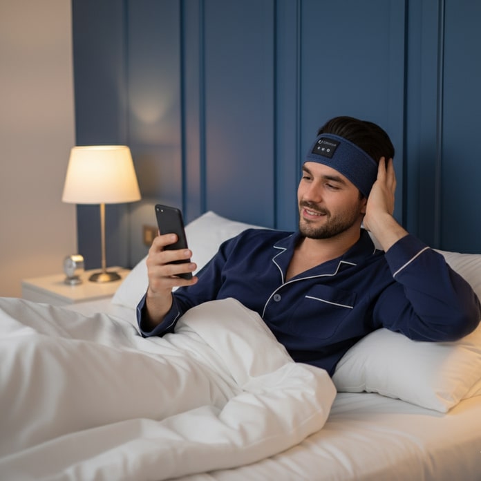 LullBand™ - Bandeau de Sommeil Anti-Bruit Pour Dormir