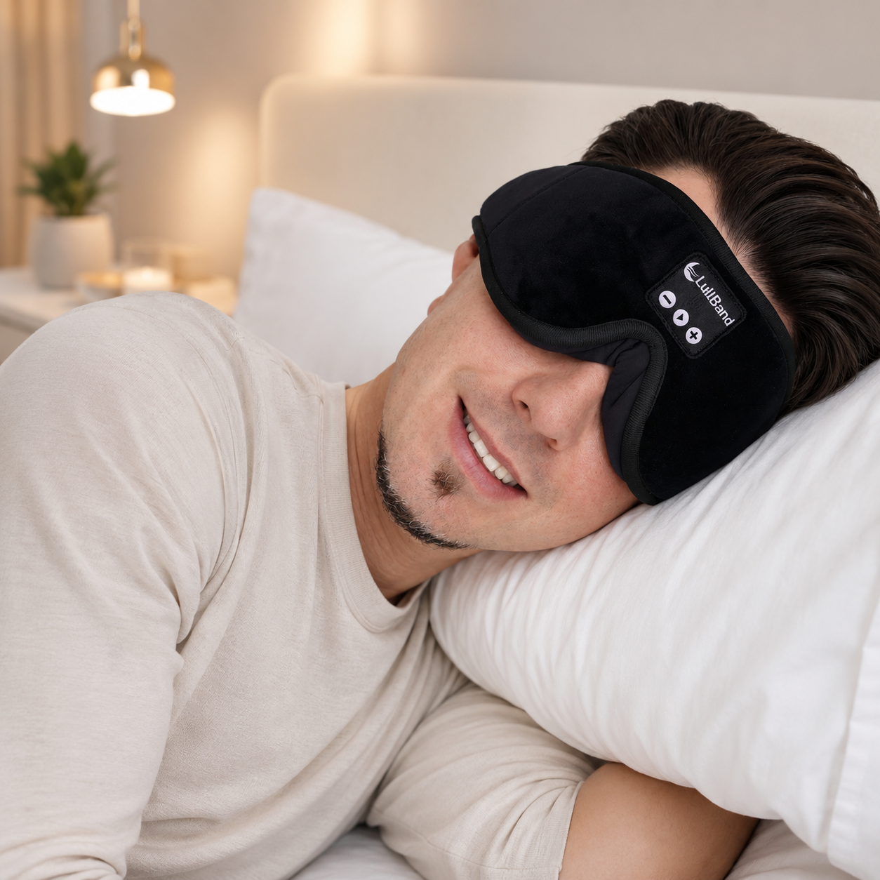 LullMask™ – Masque de sommeil audio Bluetooth