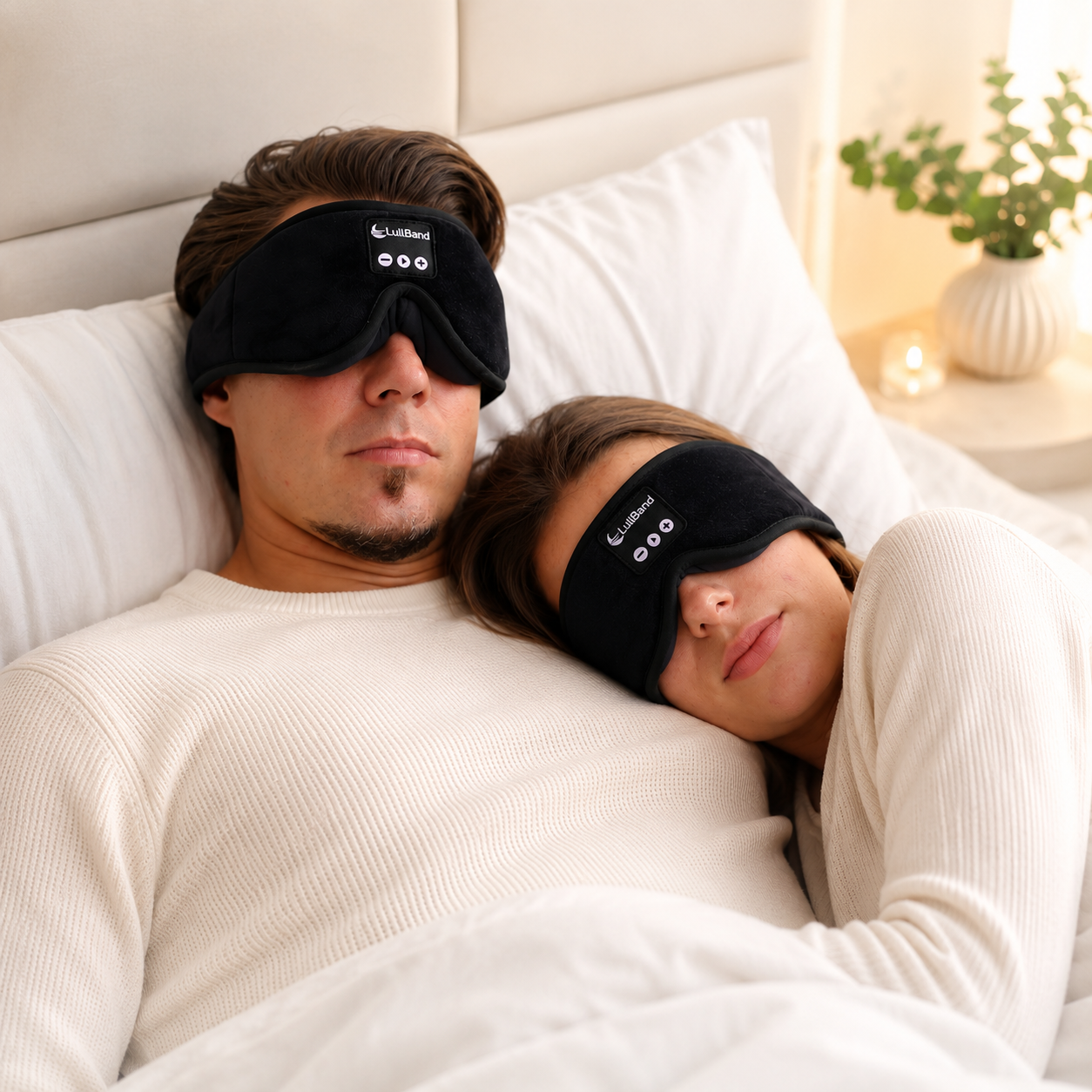 LullMask™ – Masque de sommeil audio Bluetooth