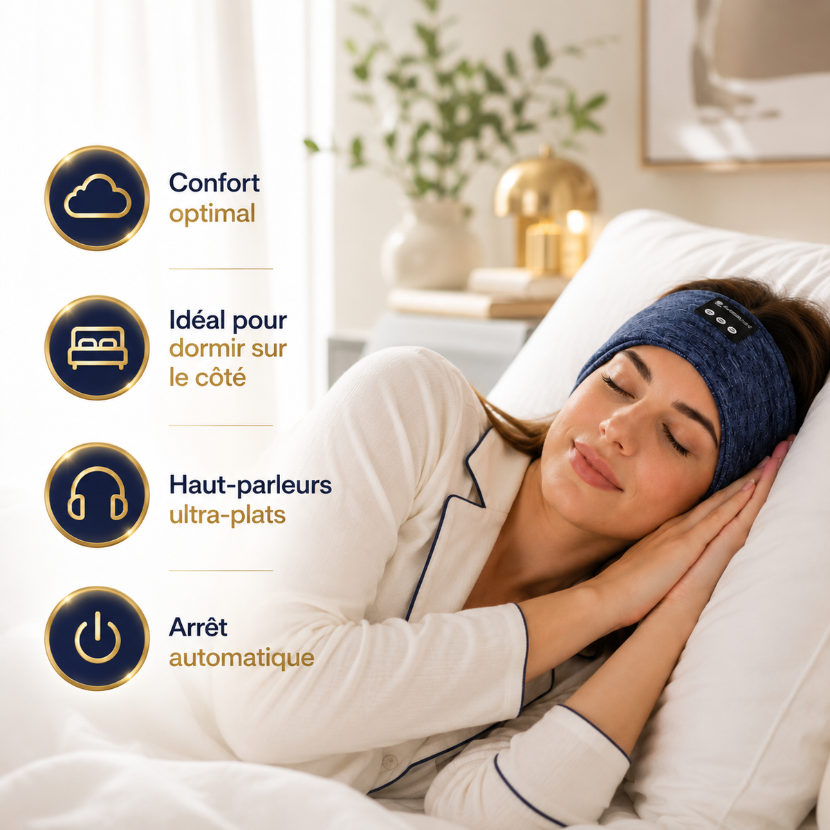 LullBand™ -  Bandeau de sommeil audio Bluetooth