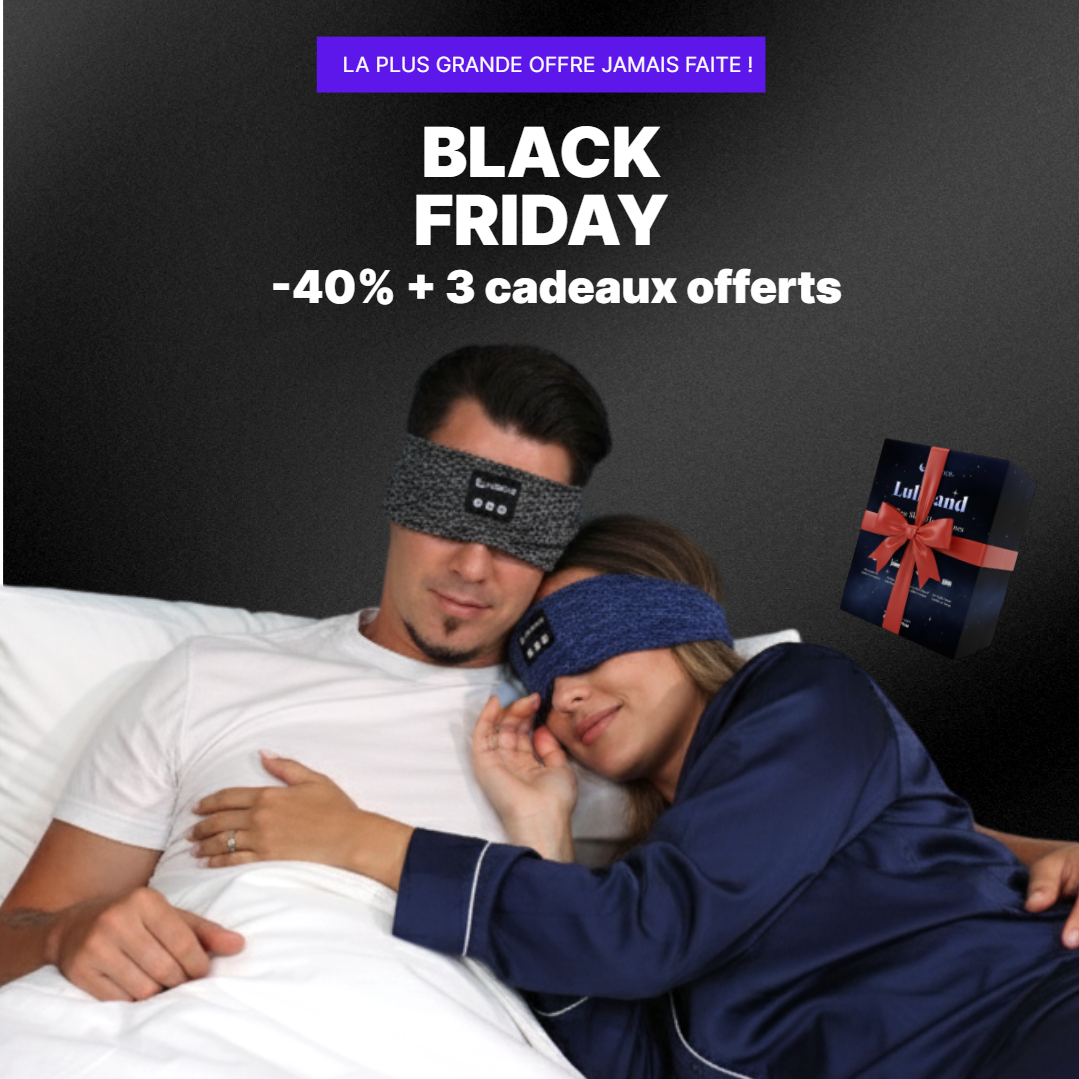 LullBand™ - Bandeau de Sommeil Anti-Bruit Pour Dormir